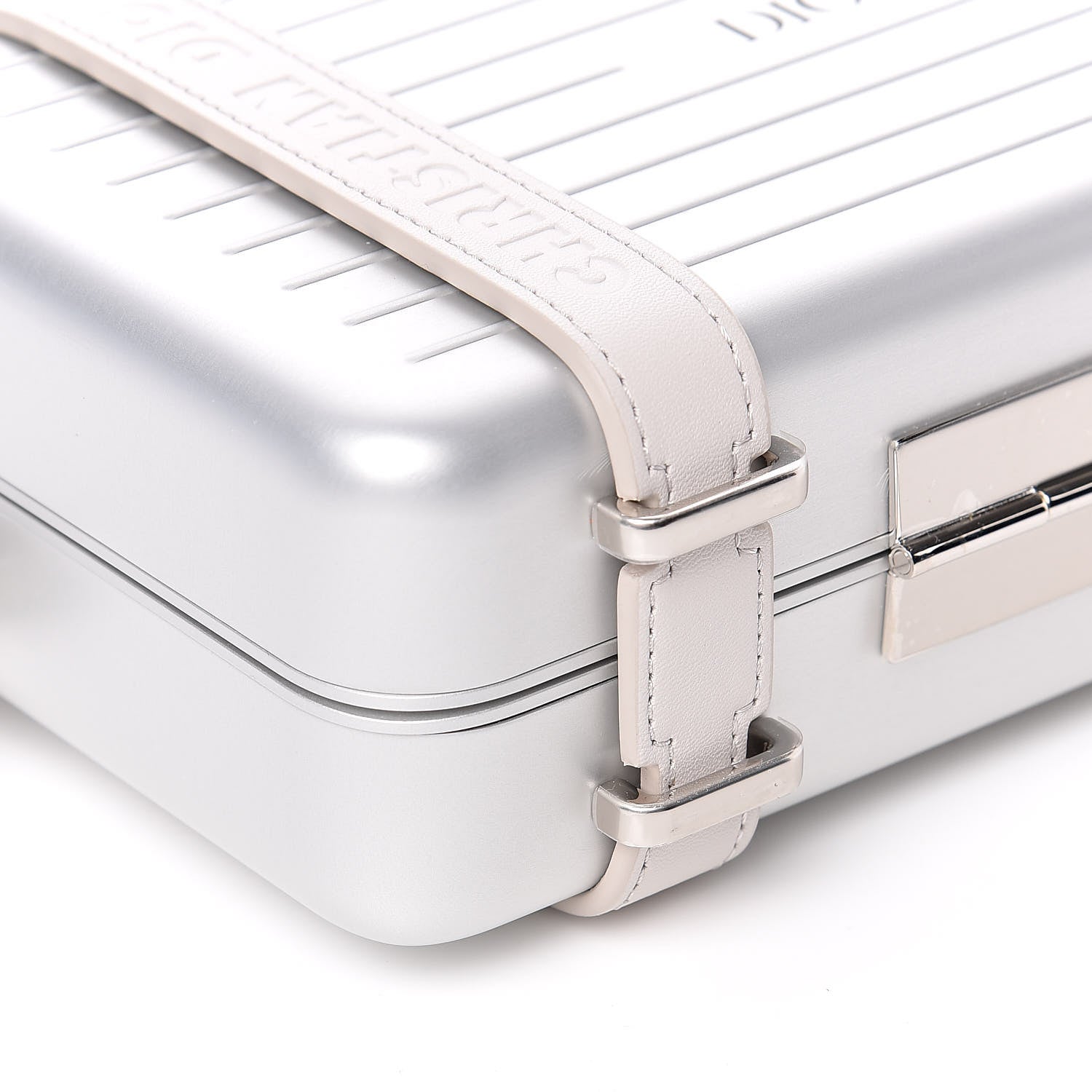 Christian Dior X RIMOWA Aluminum Personal Clutch On Strap Silver 9 of 13