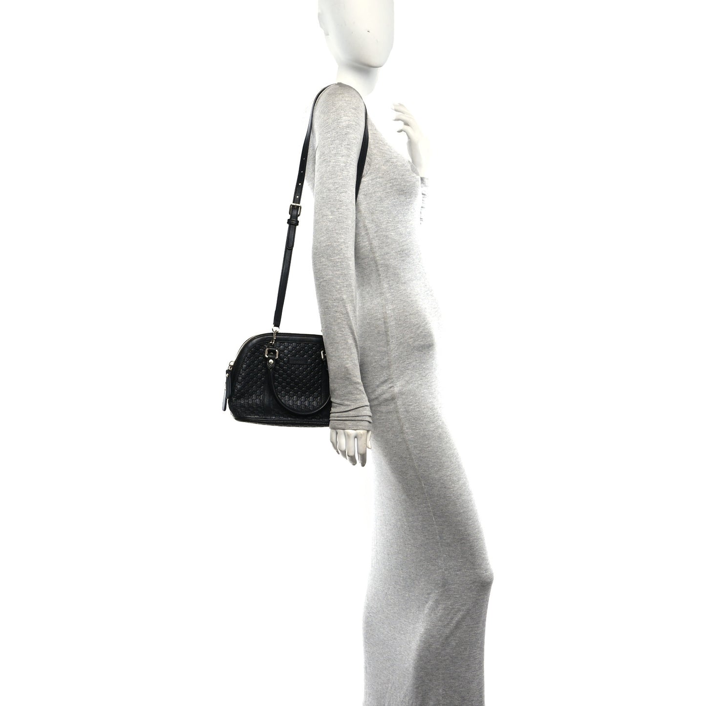 Microguccissima Mini Dome Bag Black