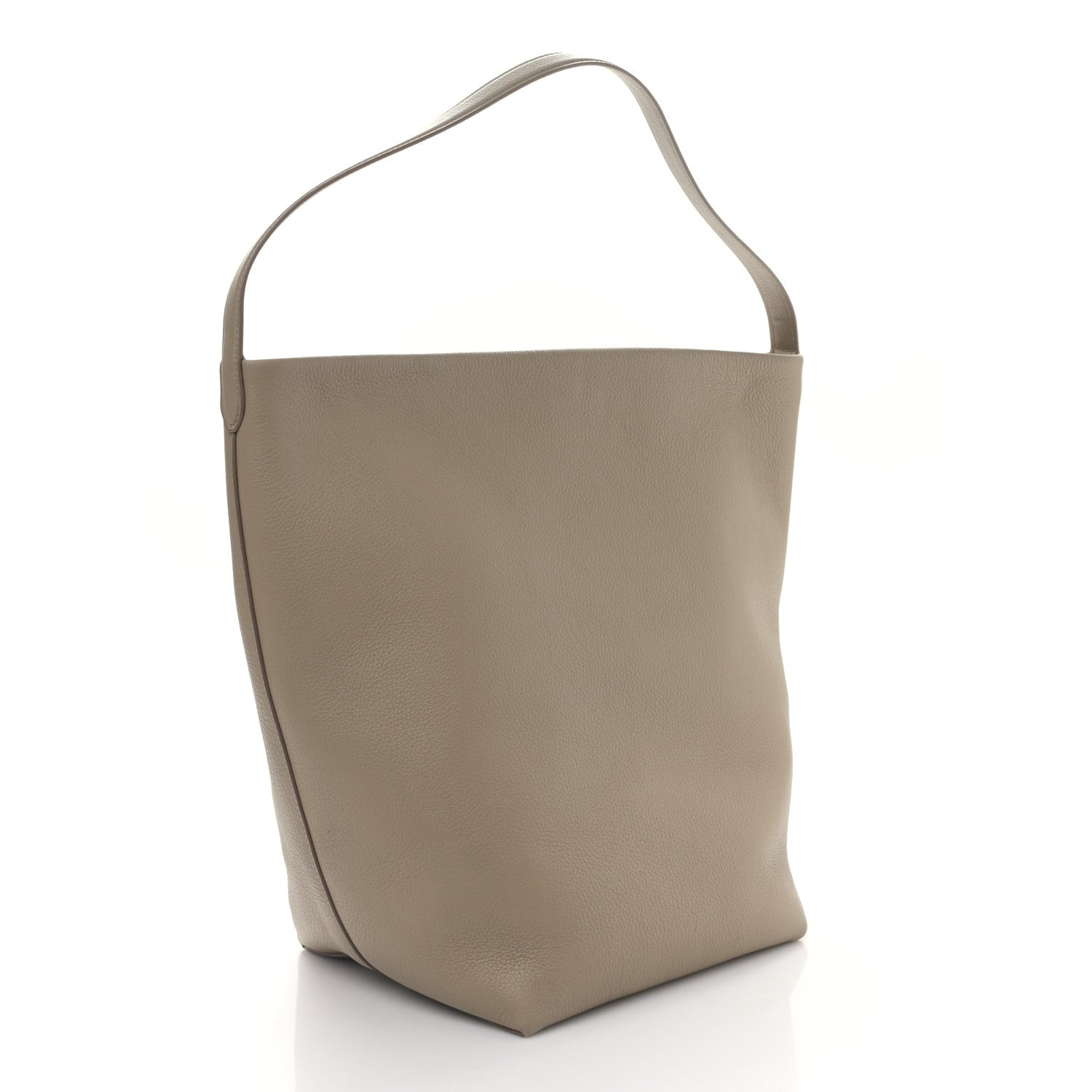 The Row Grained Calfskin Large N/S Park Tote Dark Taupe 3 of 10