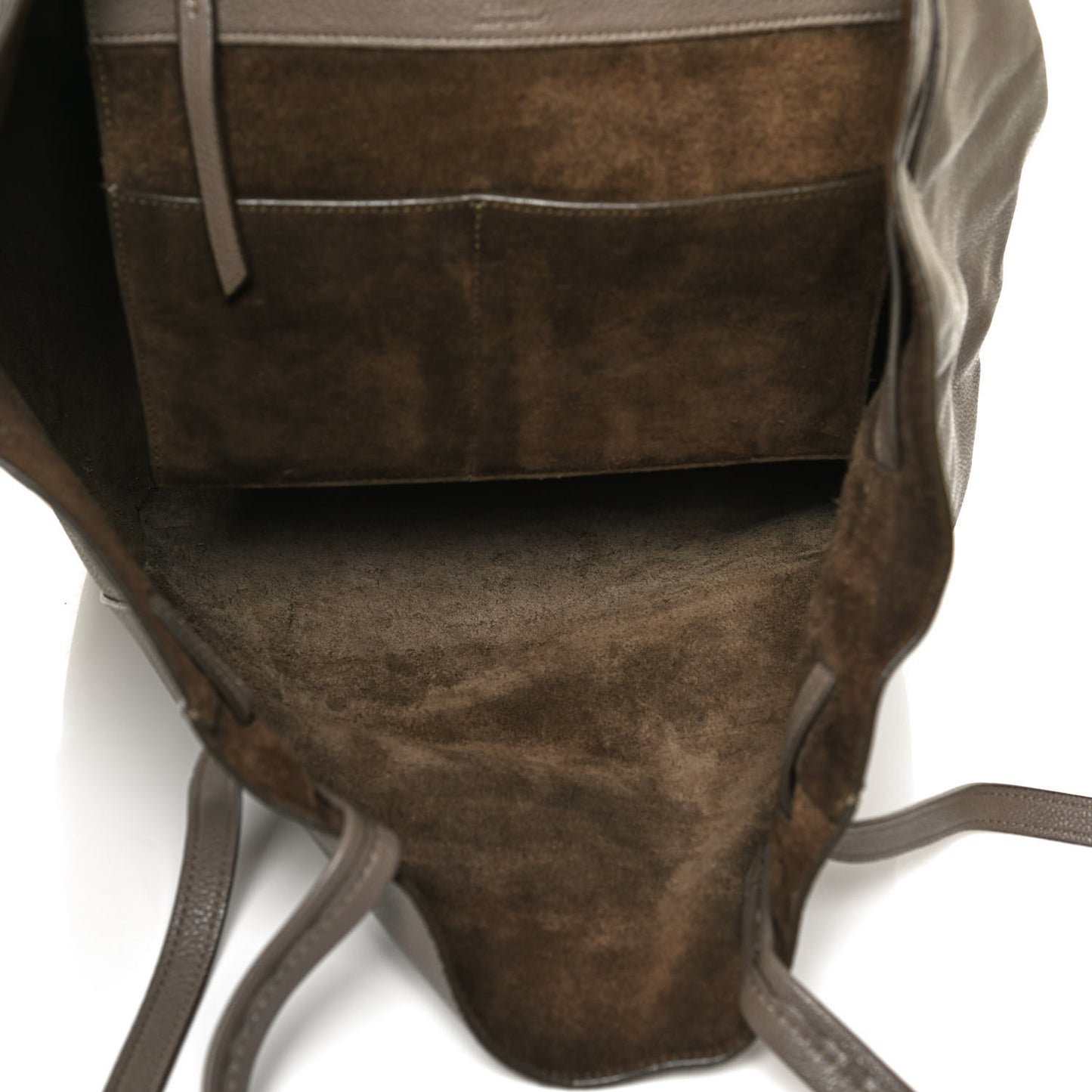 Soft Grained Calfskin Small Belt Cabas Phantom Taupe