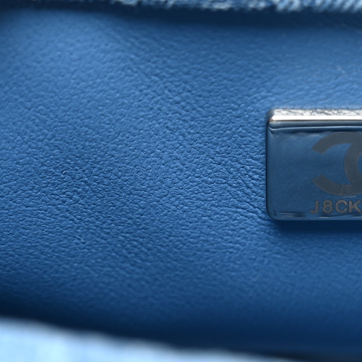 Chanel Denim Quilted Camellia Sweetheart Mini Flap Blue 7 of 10