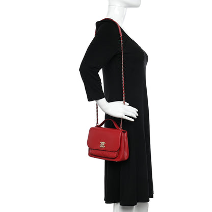 Chanel Caviar Quilted Small Business Affinity Flap Red 2 of 10