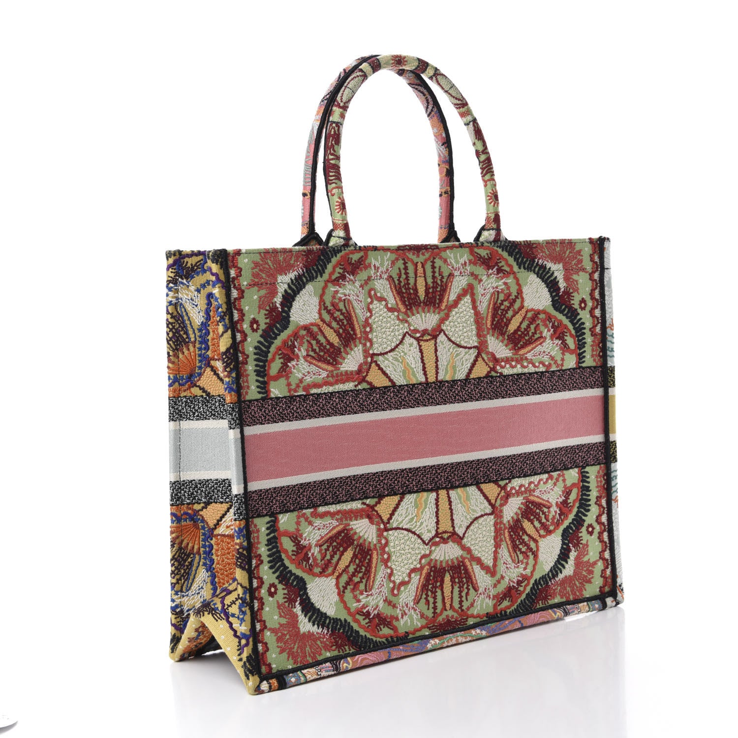 Christian Dior Canvas Embroidered Large In Lights Book Tote Multicolor 3 of 11