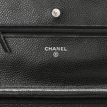 Chanel Caviar Quilted Wallet On Chain WOC Black 6 of 11