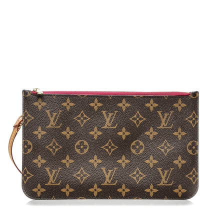 Louis Vuitton Monogram Neverfull MM GM Pochette Fuchsia 1 of 7