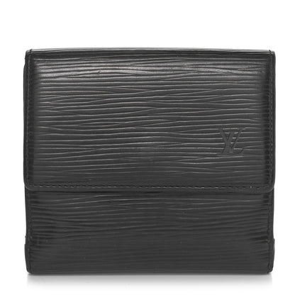Louis Vuitton Epi Elise Wallet Black 1 of 9
