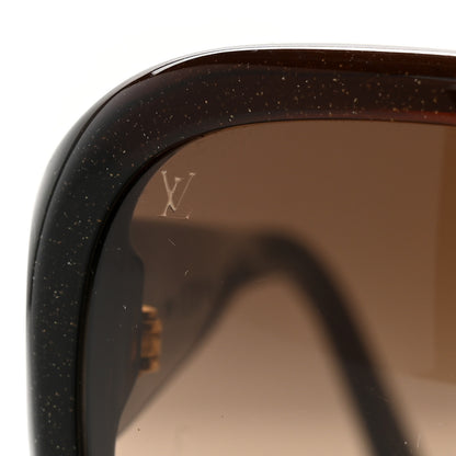 Louis Vuitton Acetate Obsession GM Sunglasses Z0459W Brown Glitter 7 of 7