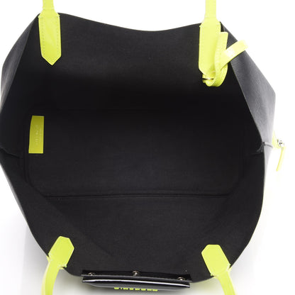 Givenchy Calfskin Small Antigona Tote Black Neon Yellow 6 of 10