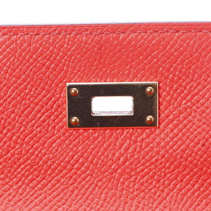 Hermes Epsom Kelly Longue Wallet Rose Jaipur 13 of 27