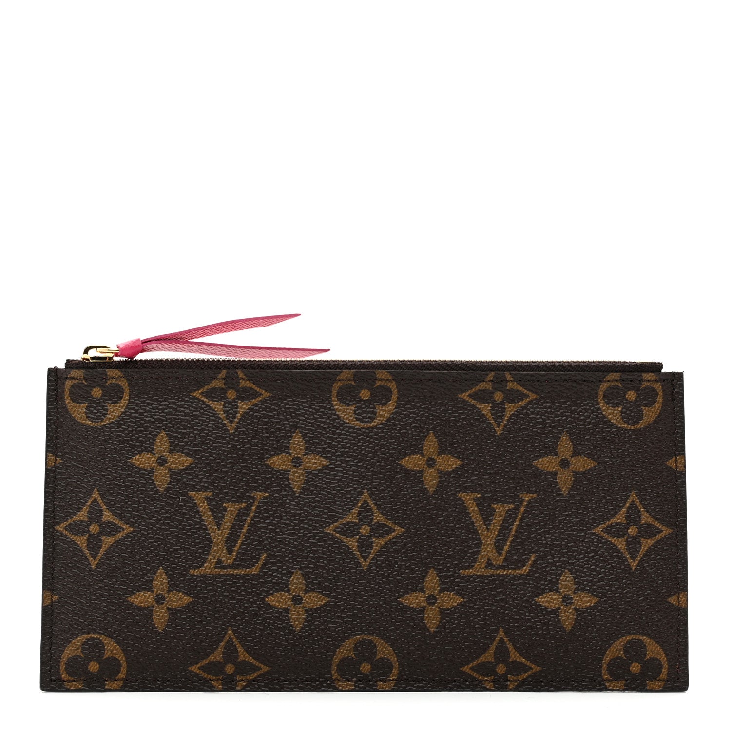 Louis Vuitton Monogram Felicie Chain Wallet Zippered Insert Fuchsia 1 of 6