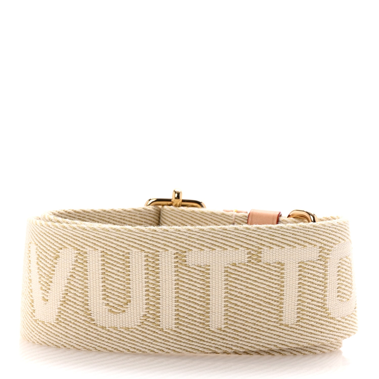Louis Vuitton Jacquard High Rise Shoulder Strap Beige 2 of 5