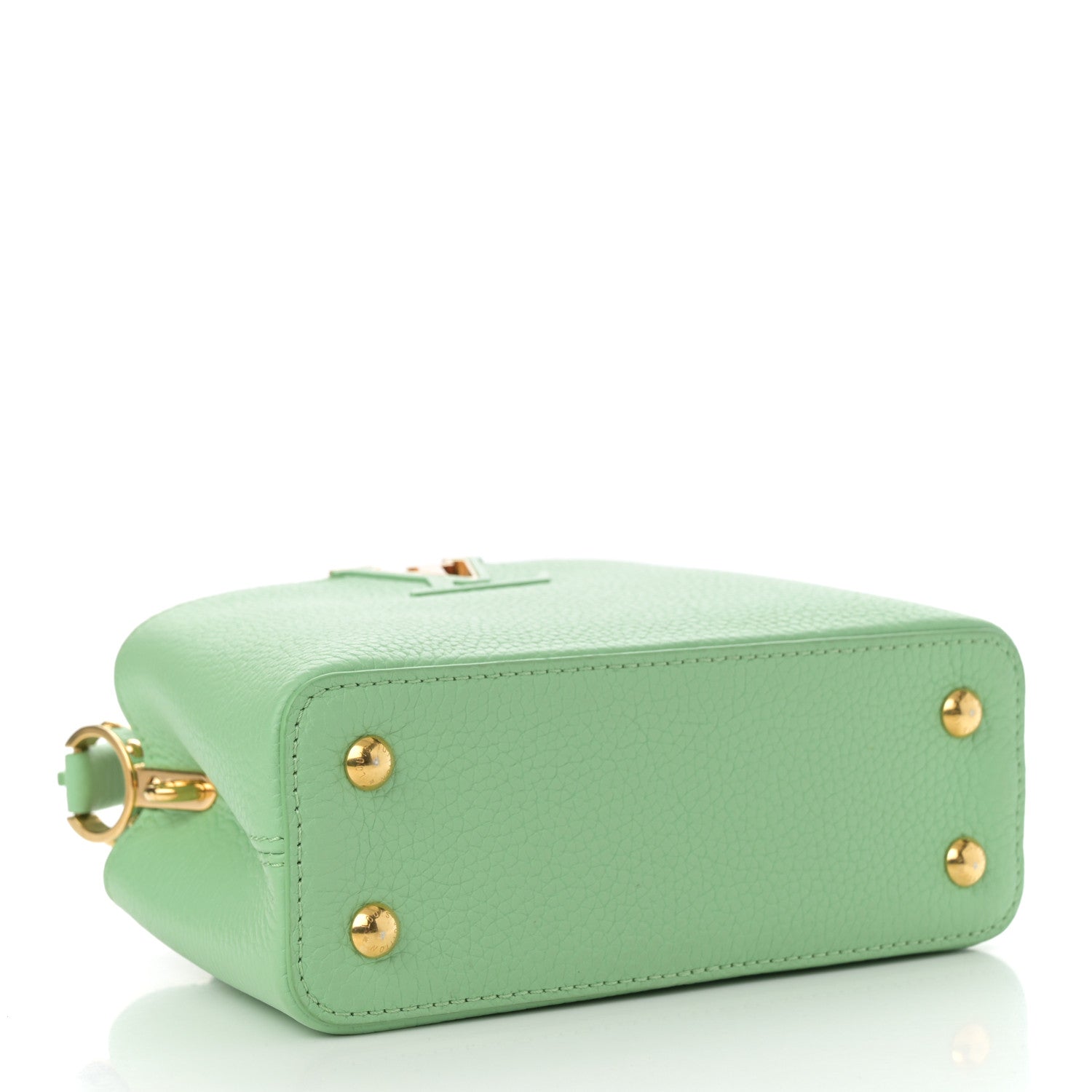 Louis Vuitton Taurillon Mini Capucines Vert Pomme 4 of 9