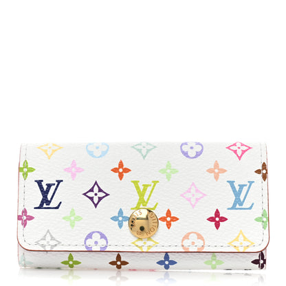 Louis Vuitton Monogram Multicolor Multicles 4 Key Holder White Litchi 1 of 7