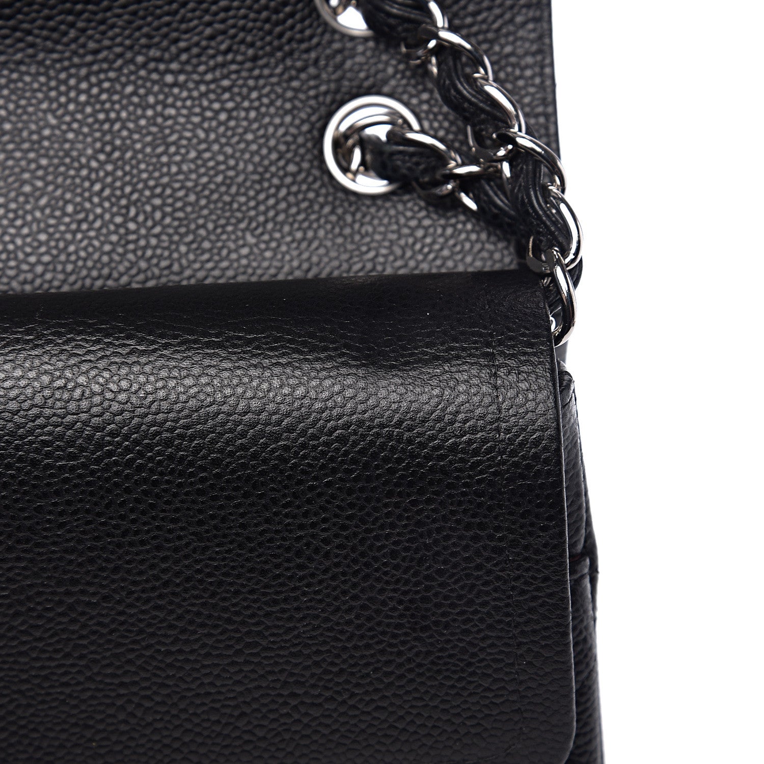 Chanel Caviar Quilted Jumbo Double Flap Black 11 of 14