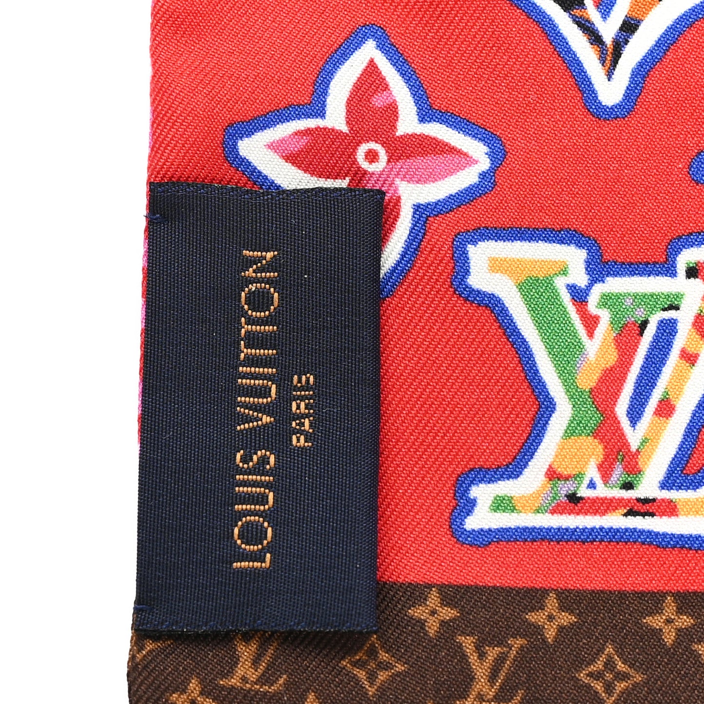 Silk Monogram ABC Bandeau Rose Pop