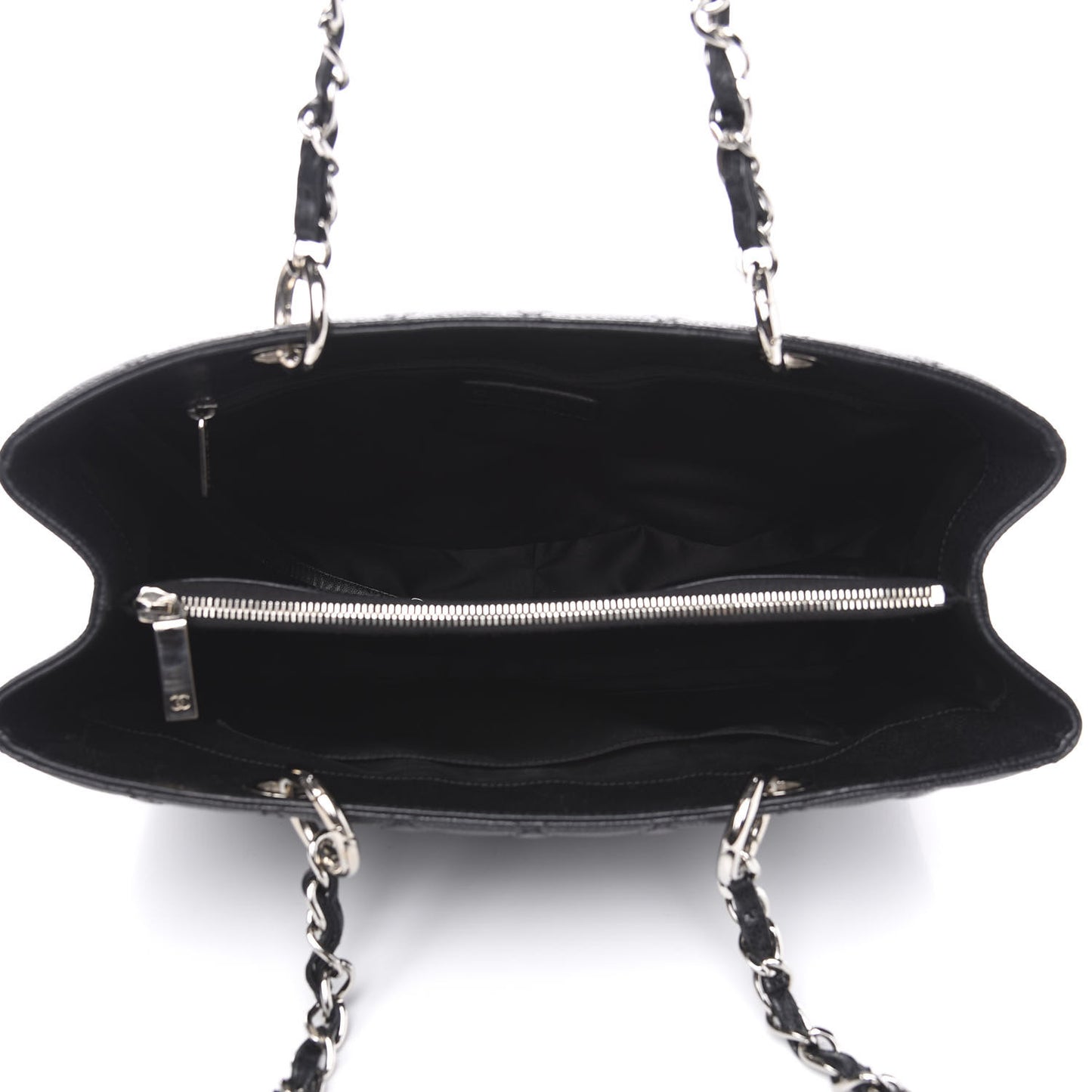 Caviar Quilted Grand Shopping Tote GST Black