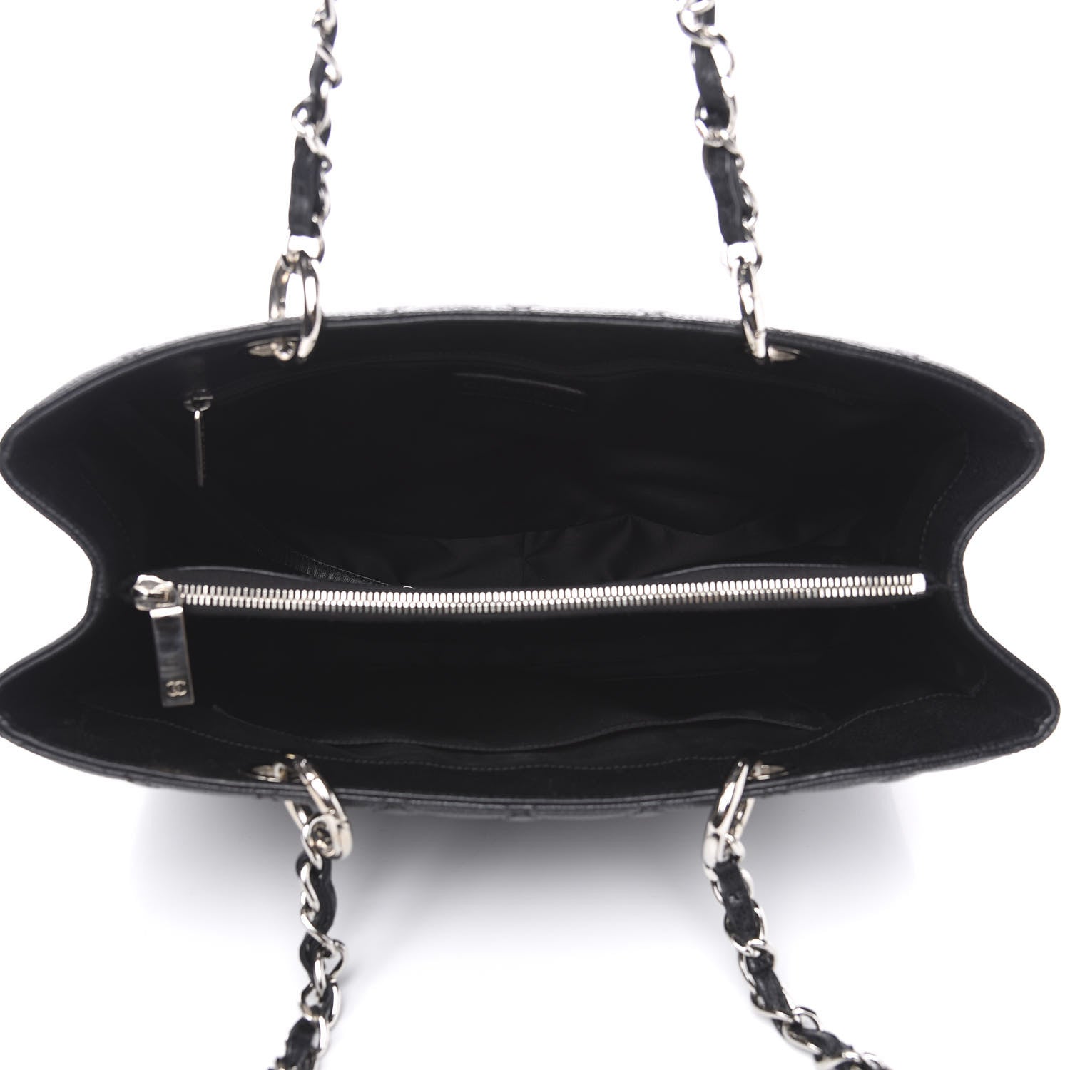 Chanel Caviar Quilted Grand Shopping Tote GST Black 5 of 12