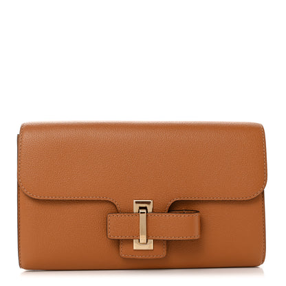 Delvaux Grained Calfskin Simplissime Wallet Vegetal 1 of 6