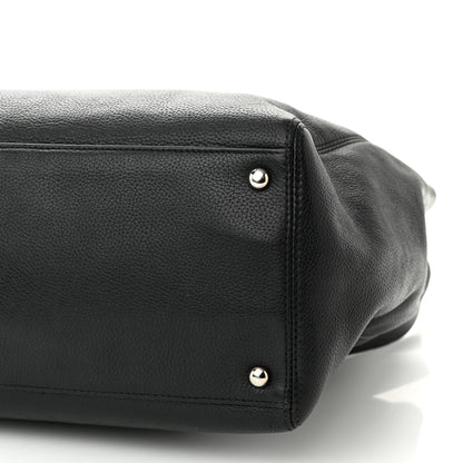 Chanel Calfskin Cerf Executive Shopper Tote Black 11 of 13