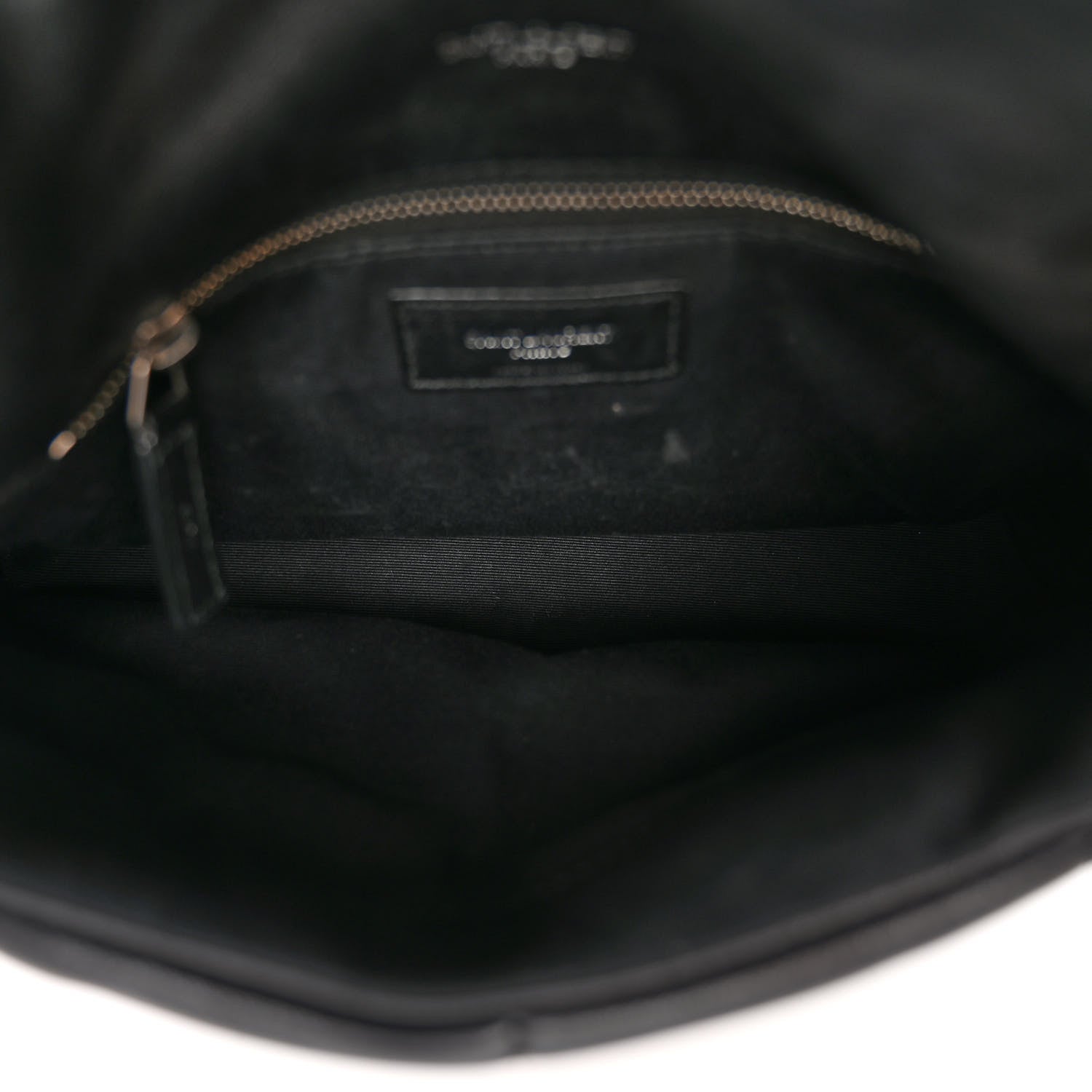 Saint Laurent Lambskin Quilted Small Loulou Puffer Monogram Chain Satchel Black 5 of 9