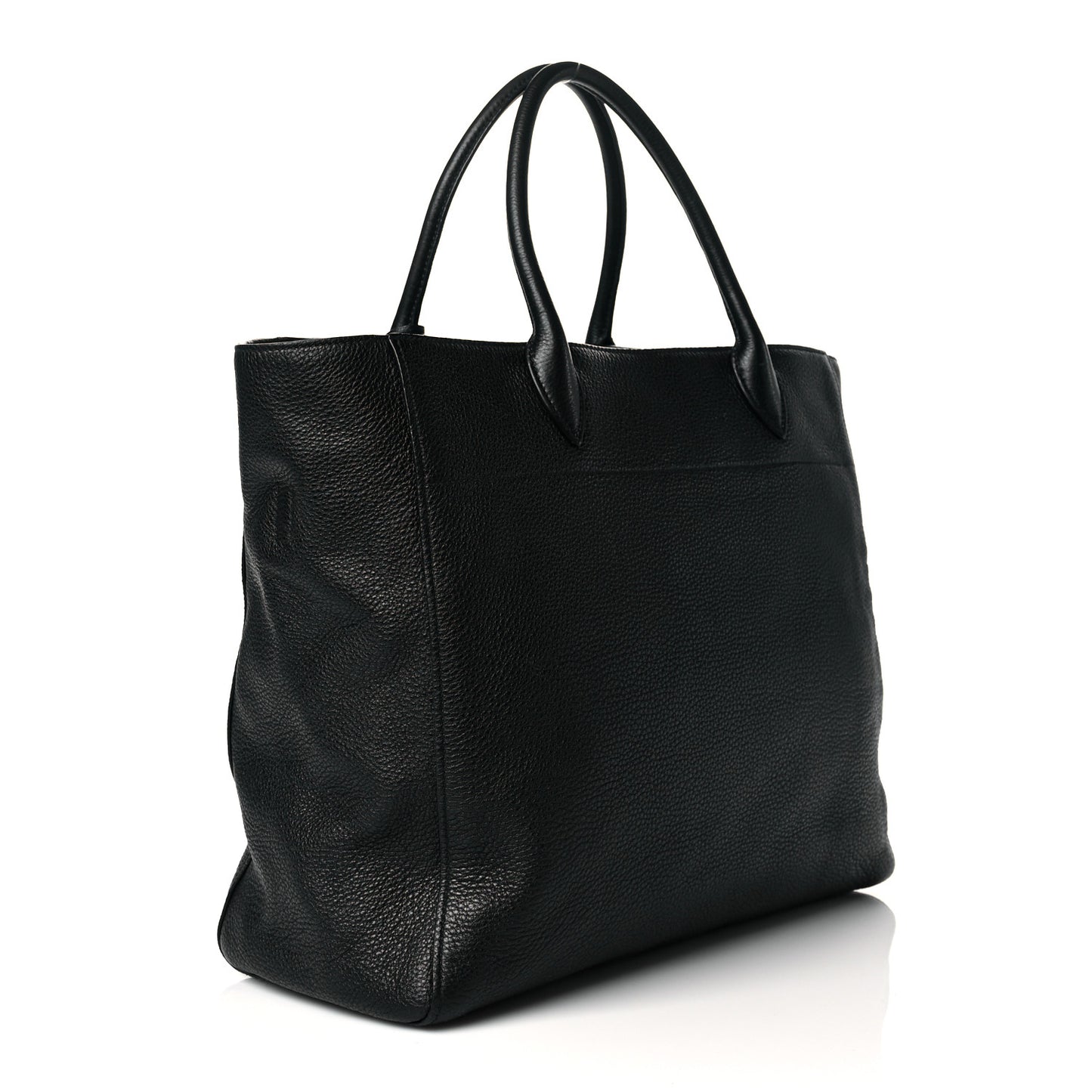 Vitello Daino Tote Black