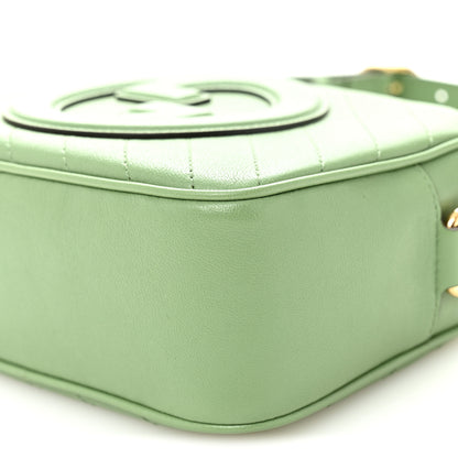 Gucci Sakai Be Green Calfskin Diagonal Stitched Small Blondie Shoulder Bag Green Soil Grass Green Soil Grass 10 of 10