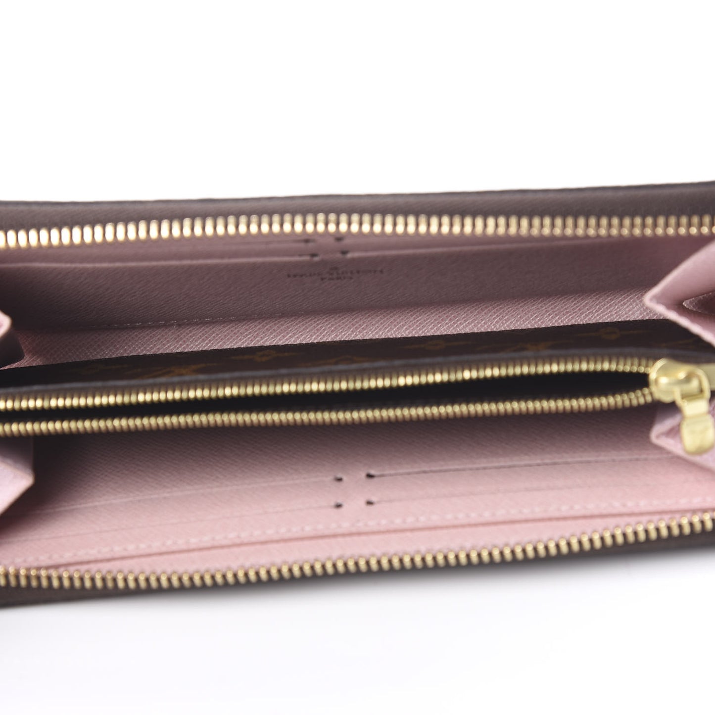 Monogram Clemence Wallet Rose Ballerine