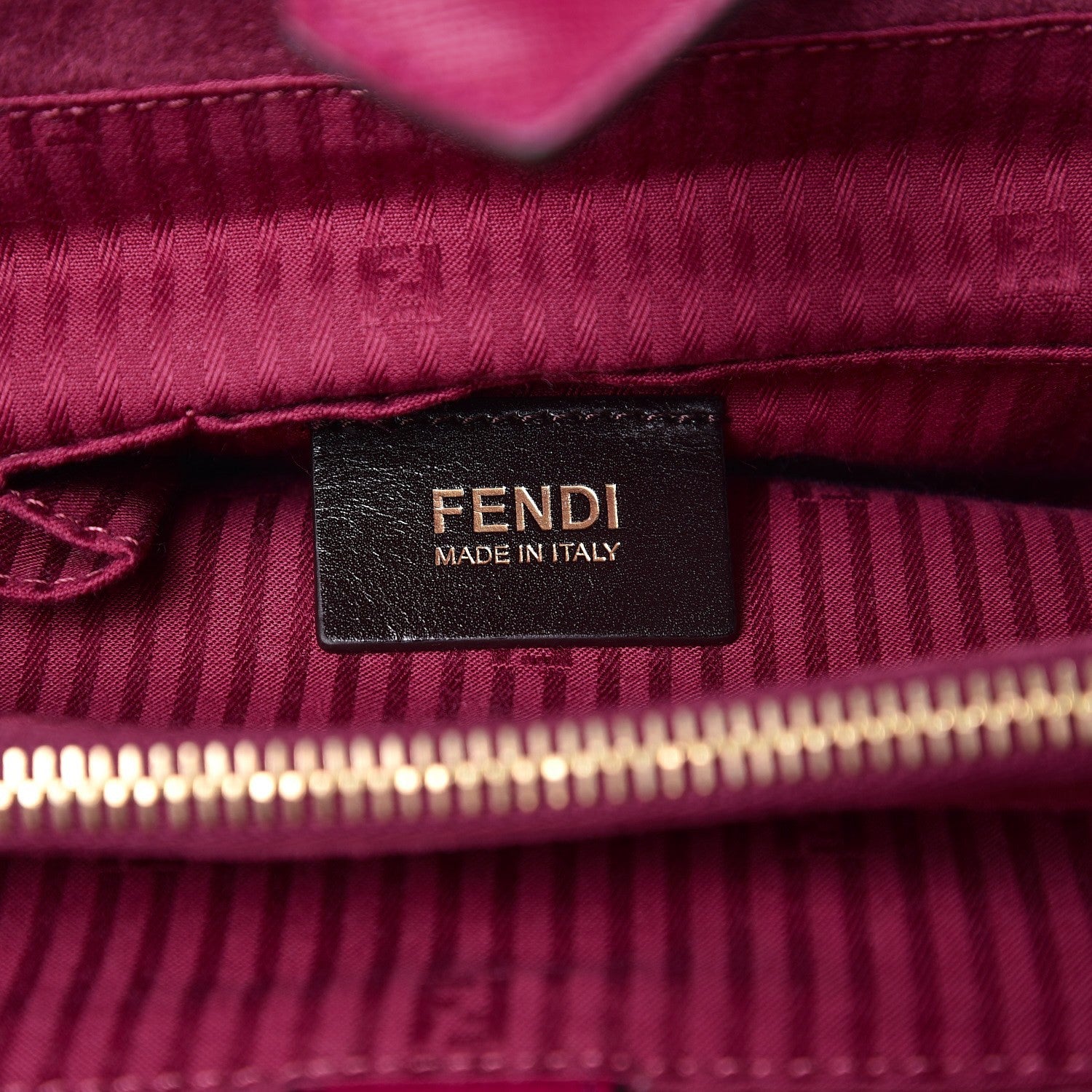 Fendi Vitello Elite Flamingo Regular 2Jours Tote Amarena 7 of 10