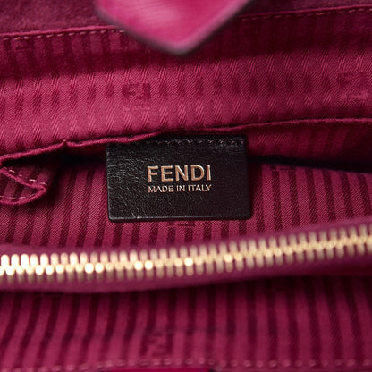 Fendi Vitello Elite Flamingo Regular 2Jours Tote Amarena 7 of 10