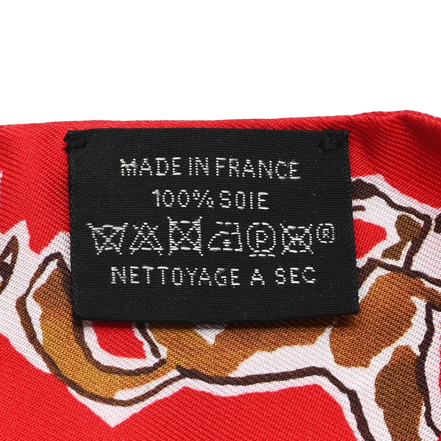 Hermes Silk Chevaux En Liberte Twilly Rouge Caramel White 3 of 3