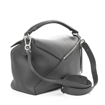 Loewe Calfskin Large Puzzle Edge Bag Dark Grey 2 of 9