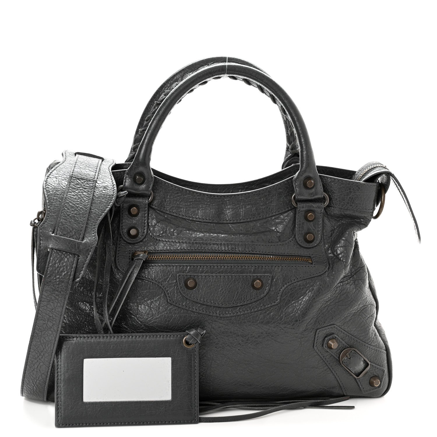 Balenciaga Agneau Classic Hardware Town Gris Fossile 1 of 9