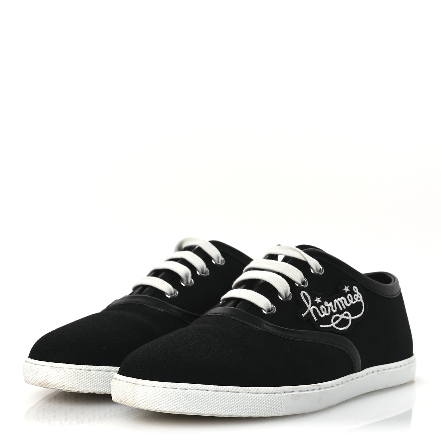 Canvas Embroidered Innocent Sneakers 38 Black