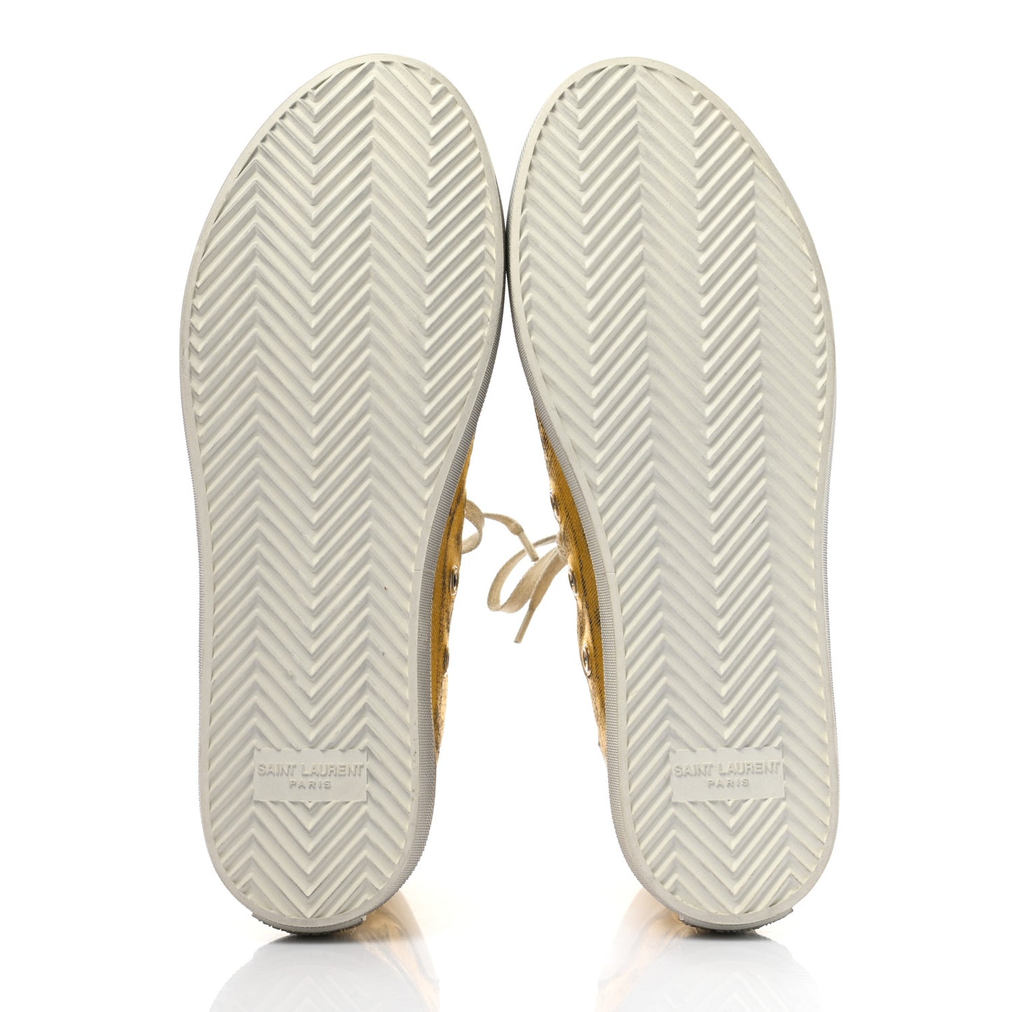 Distressed Calfskin Bedford Logo-Appliqued Hightop Sneakers 38 Gold Cream White