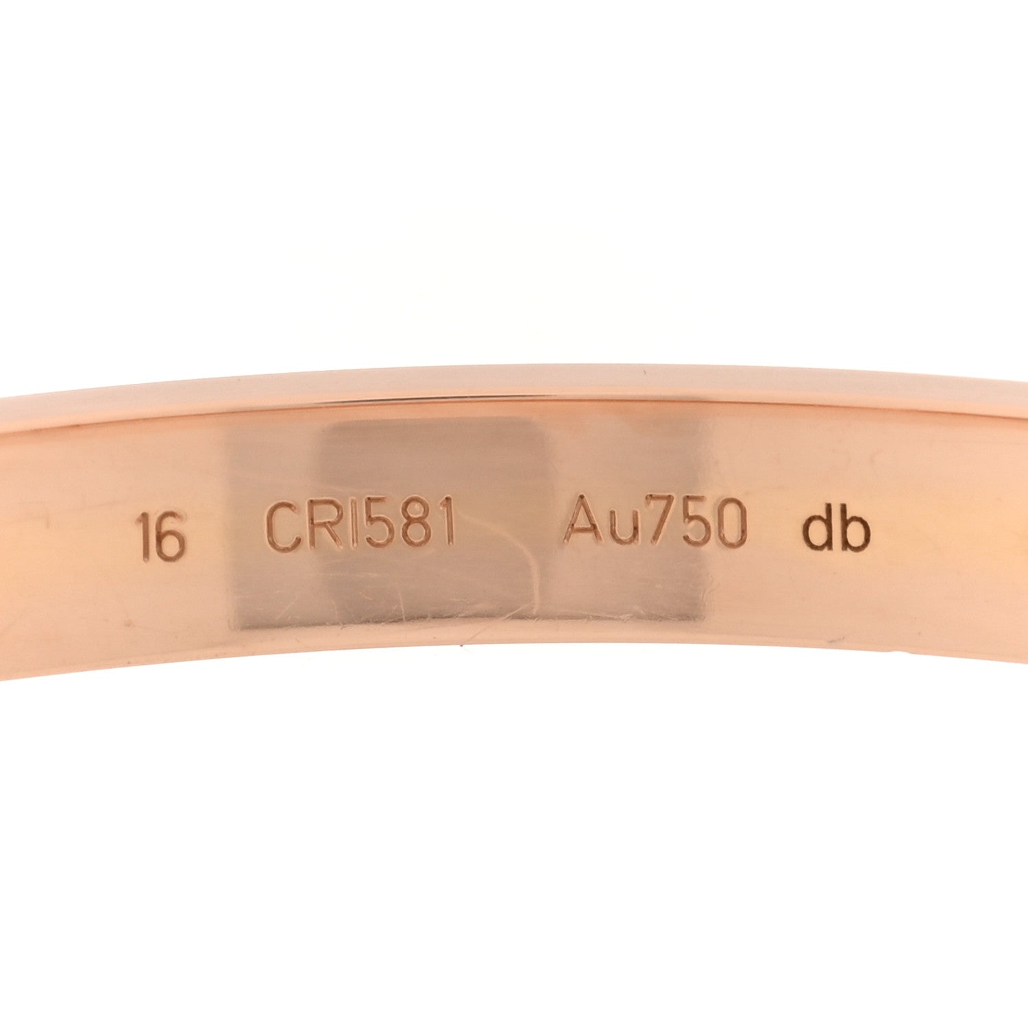 Cartier 18K Pink Gold 4 Diamond LOVE Bracelet 16 4 of 9