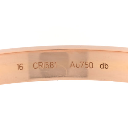 Cartier 18K Pink Gold 4 Diamond LOVE Bracelet 16 4 of 9