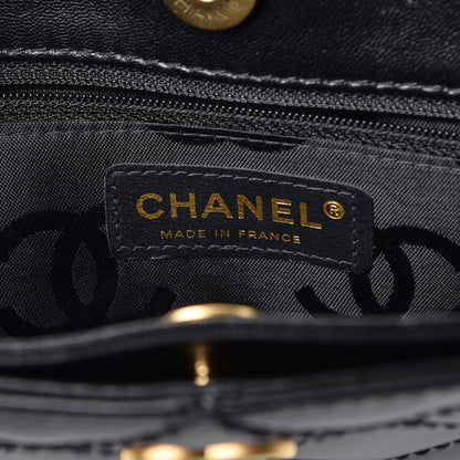 Chanel Calfskin Quilted Small Surpique Stitch Tote Black 6 of 8
