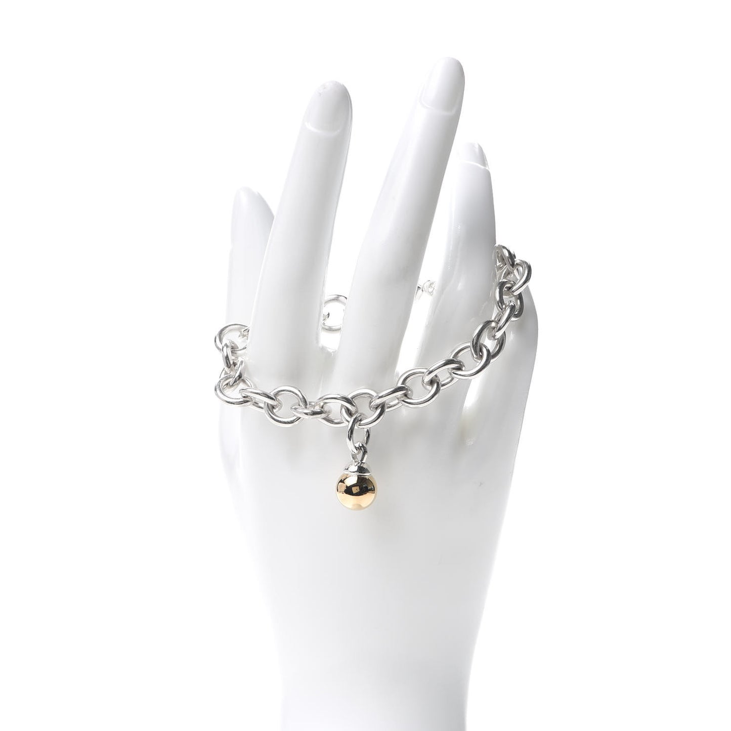 Sterling Silver 18K Yellow Gold Fascination Charm Bracelet