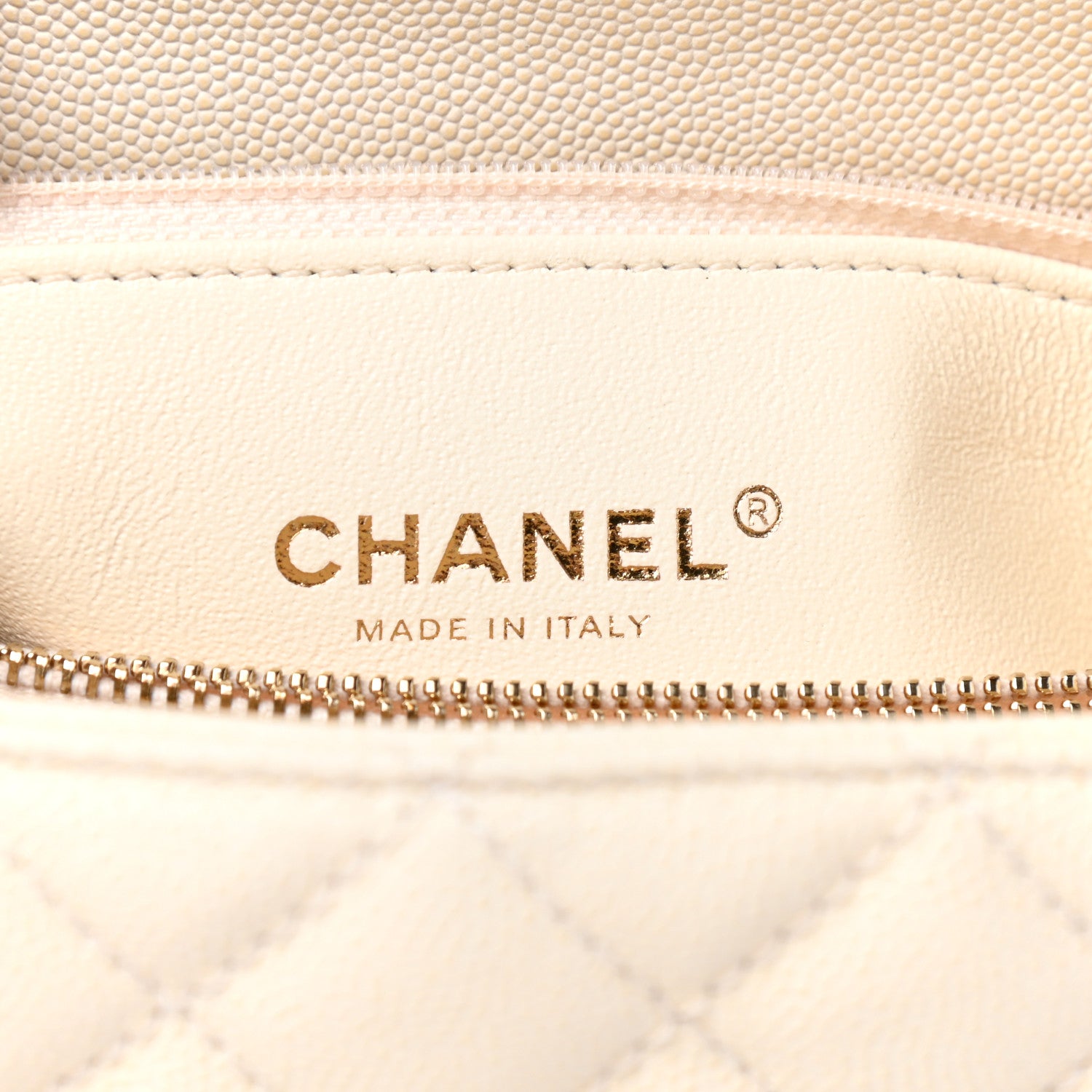 Chanel Caviar Lizard Quilted Small Coco Handle Flap Ivory 6 of 10