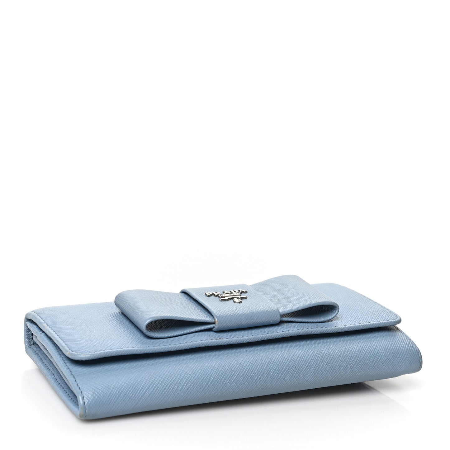 Saffiano Fiocco Bow Continental Wallet Astrale