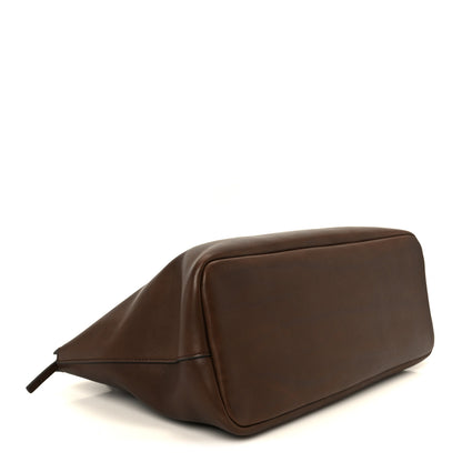 The Row Calfskin Marcel Slouchy Top Handle Bag Deep Brown 4 of 9