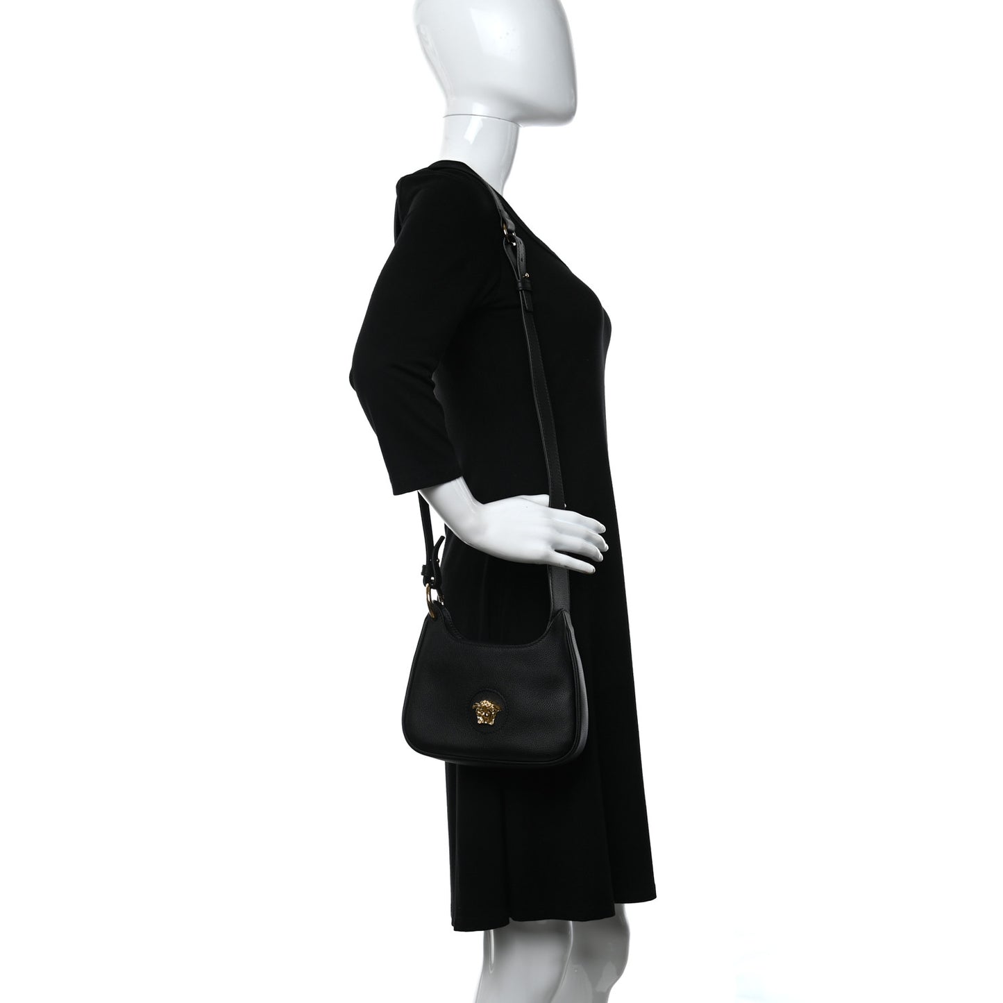 Calfskin La Medusa Hobo Black