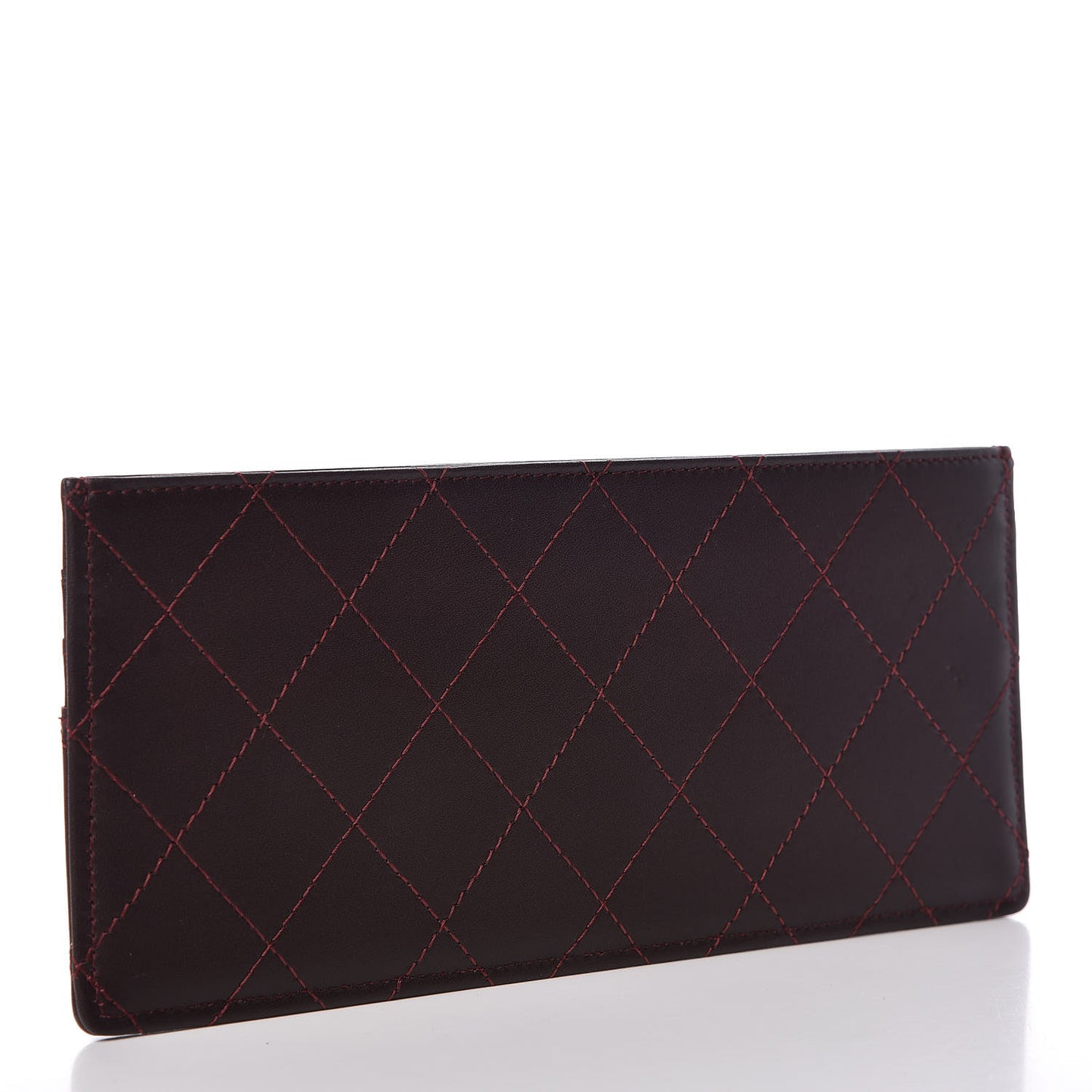 Calfskin Stitched Removable Insert Burgundy
