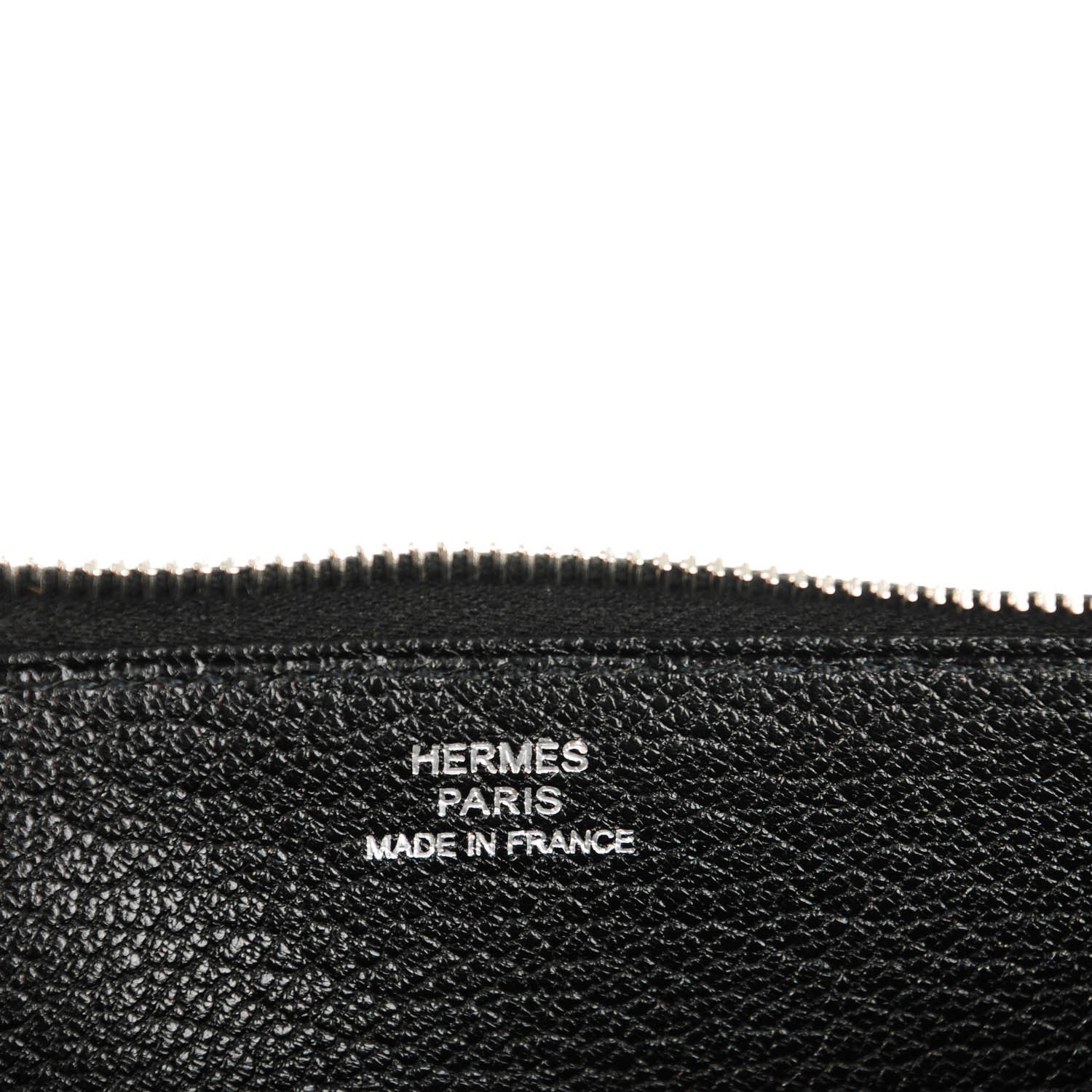 Hermes Chèvre Mysore Azap Wallet Black 8 of 9