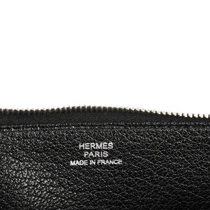 Hermes Chèvre Mysore Azap Wallet Black 8 of 9