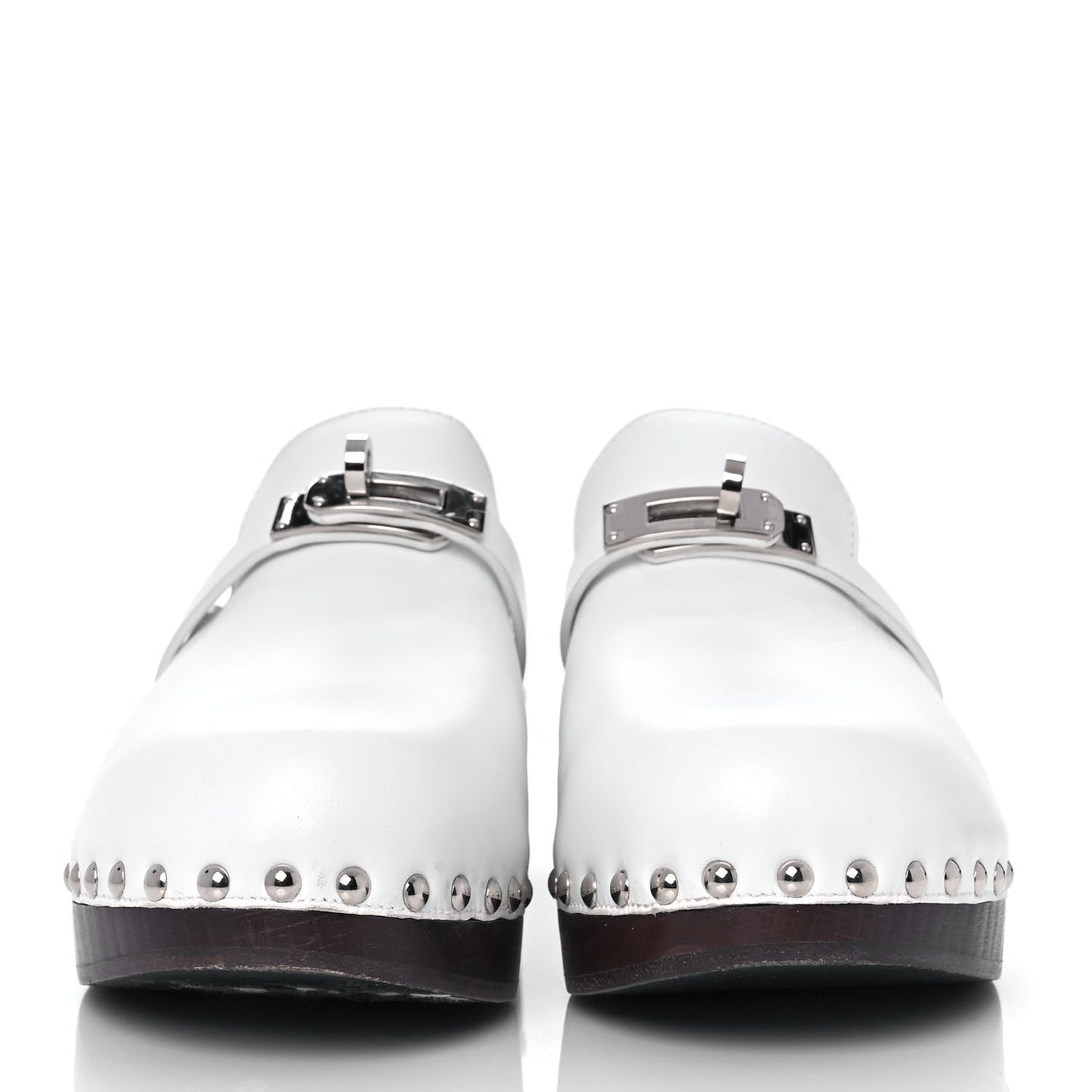 Calfskin Carlotta Mules 37 White