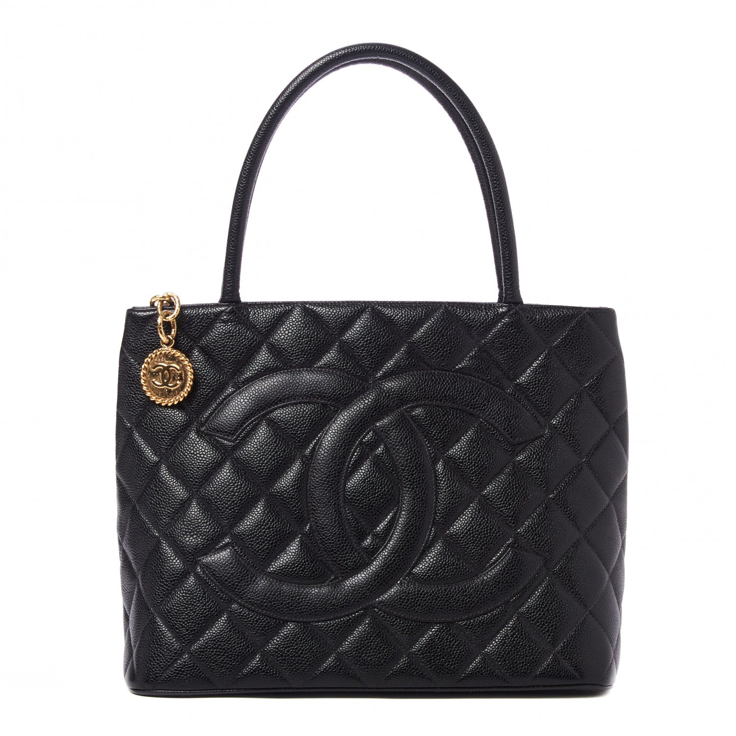 Chanel Caviar Quilted Medallion Tote Black 1 of 10