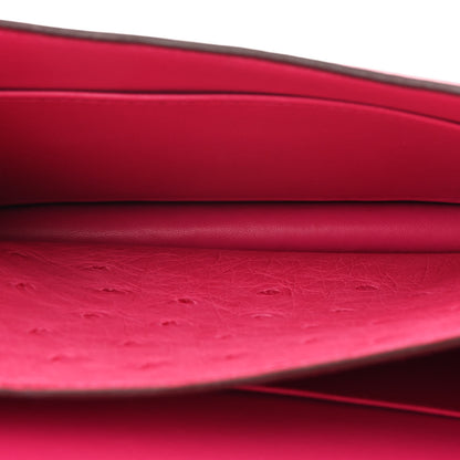 Hermes Ostrich Constance 18 Rose Shocking 5 of 11