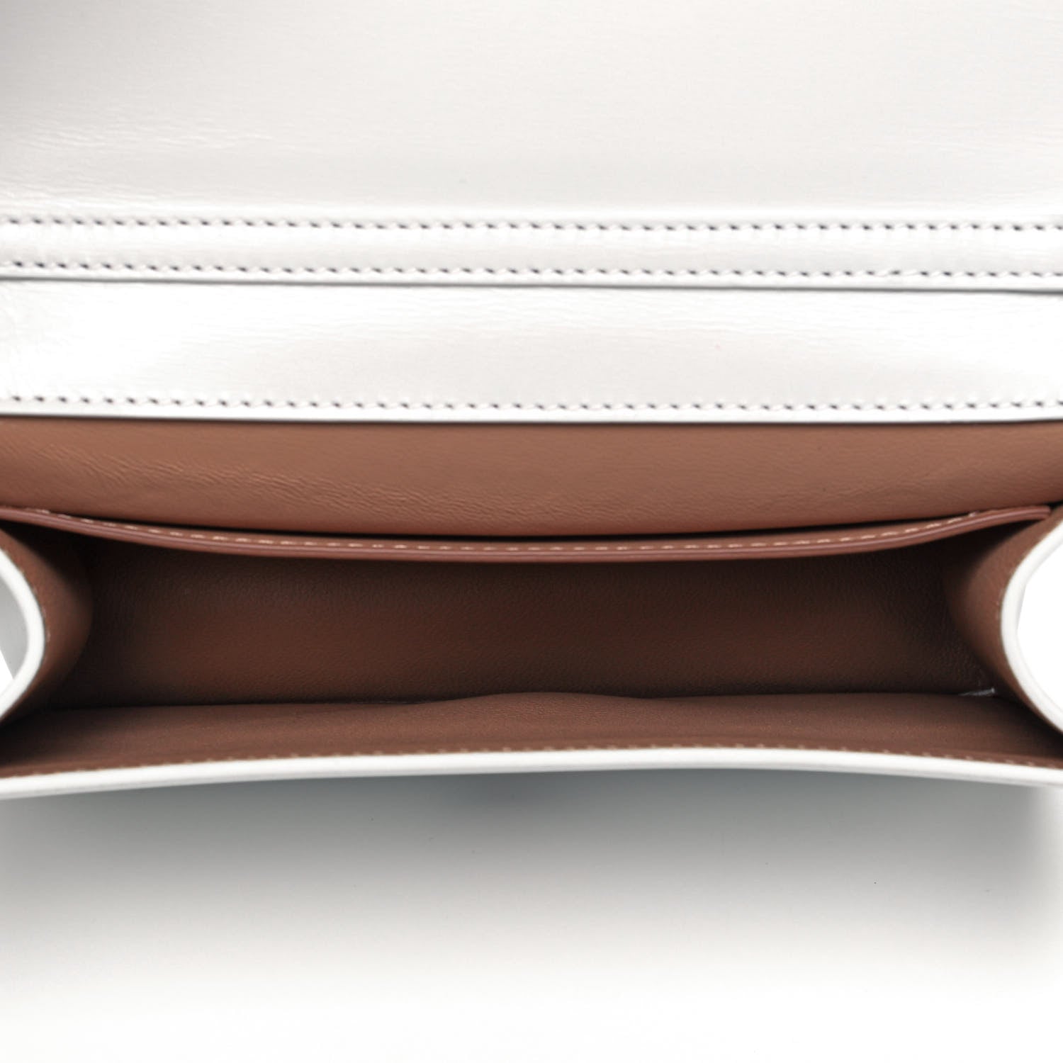 Alaia Calfskin Arabesque Studded Franca Crossbody Blanc Optique 4 of 9