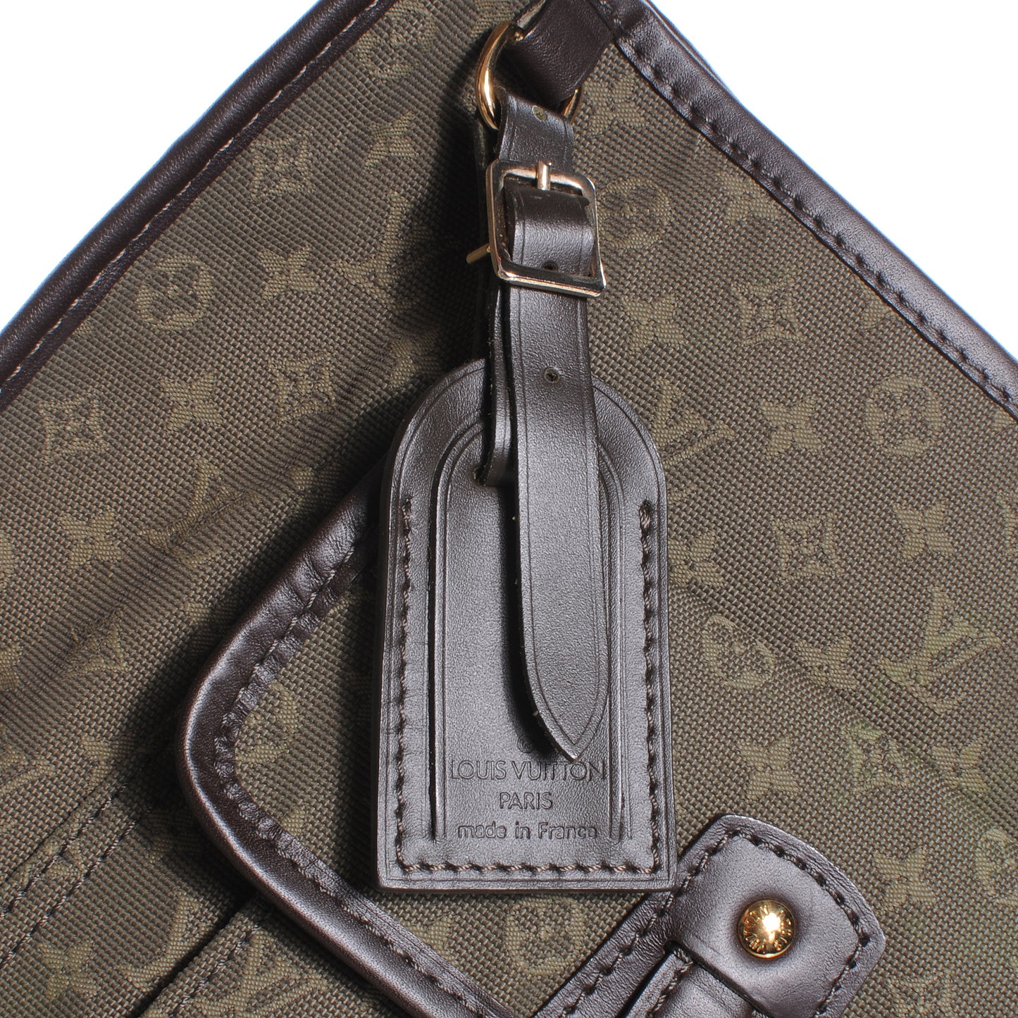 Mini Monogram Besace Mary Kate Kaki